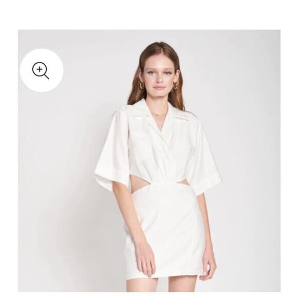 En Saison White Cutout Dress Size Small - Picture 6 of 6
